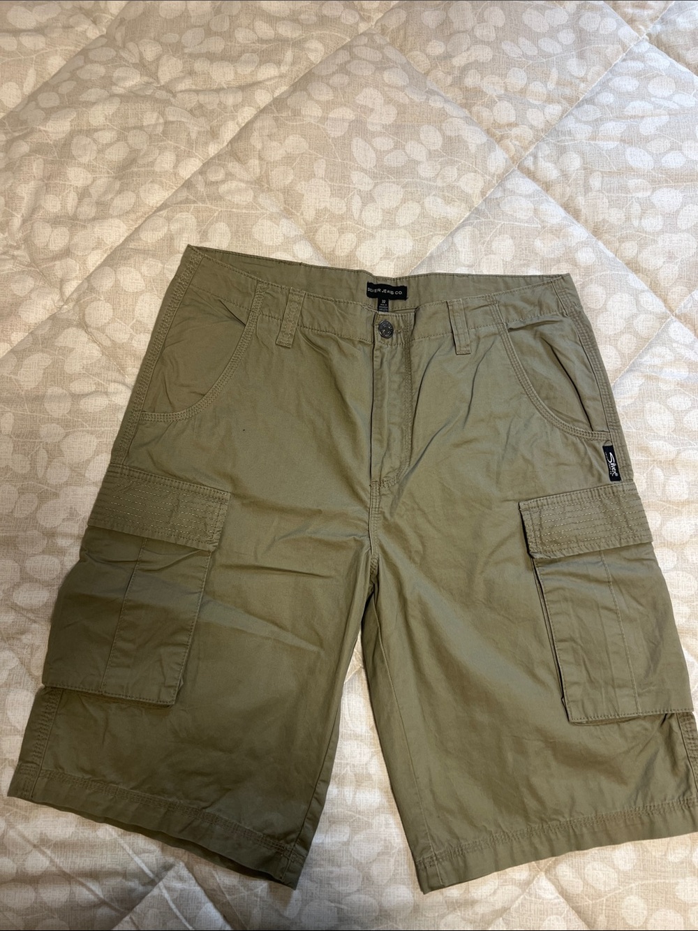 Silver Jeans Co Men's Olive Green Cargo Shorts